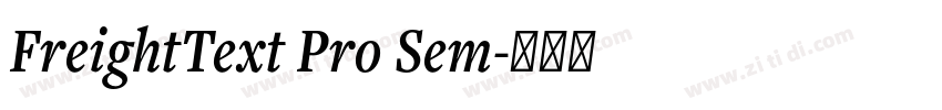 FreightText Pro Sem字体转换